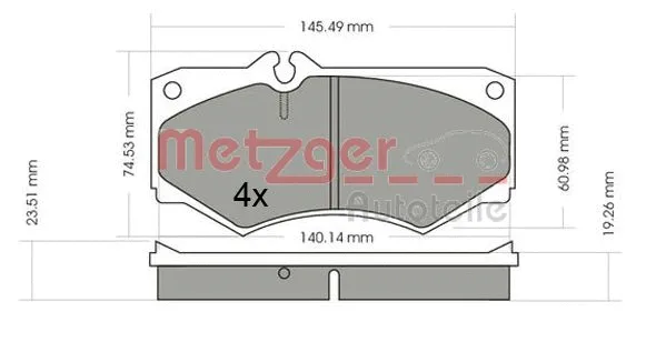 Brake Pad Set, disc brake