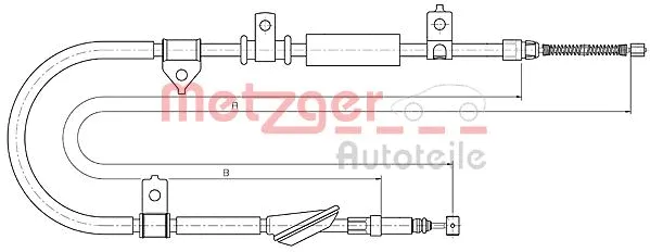 Cable Pull, parking brake (10.5236)