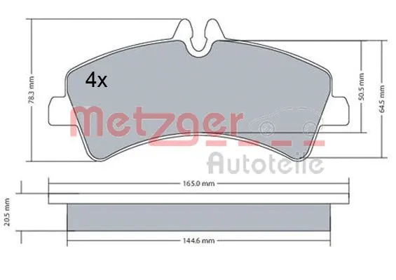 Brake Pad Set, disc brake