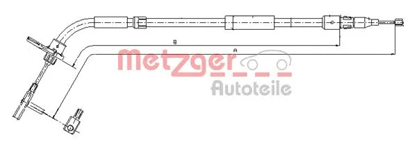 Cable Pull, parking brake (10.9334)