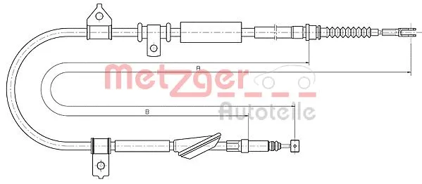 Cable Pull, parking brake (10.5238)