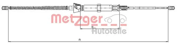 Cable Pull, parking brake (10.9032)