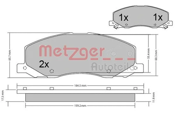 Brake Pad Set, disc brake