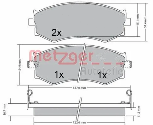 Brake Pad Set, disc brake