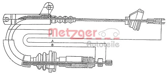 Cable Pull, parking brake (10.817)
