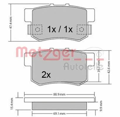 Brake Pad Set, disc brake