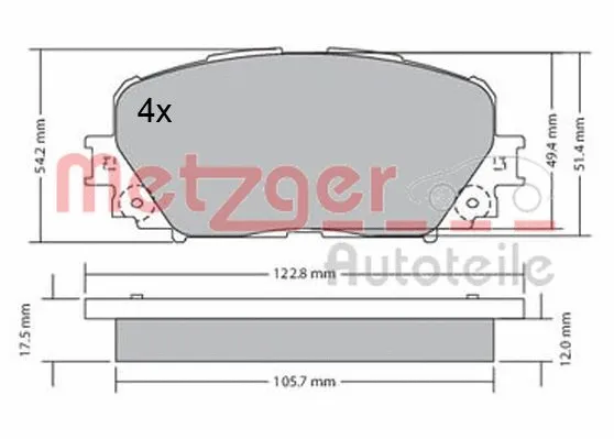 Brake Pad Set, disc brake