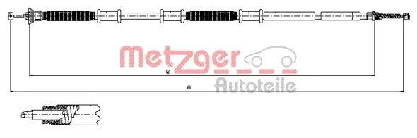 Cable Pull, parking brake (12.0736)