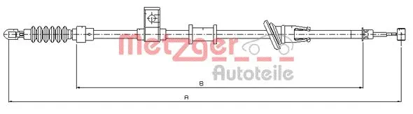 Cable Pull, parking brake (10.8223)
