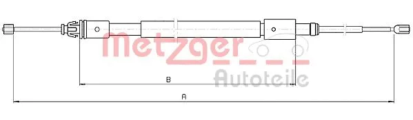 Cable Pull, parking brake (10.4714)