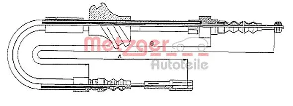 Cable Pull, parking brake (10.7541)
