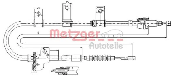 Cable Pull, parking brake (17.6020)