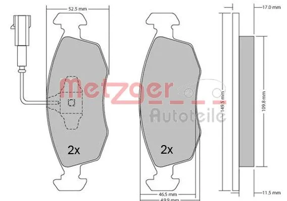 Brake Pad Set, disc brake