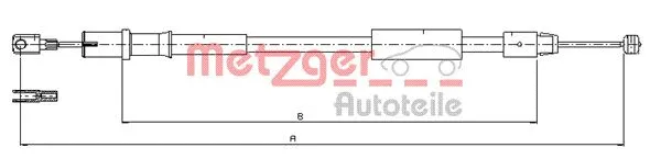 Cable Pull, parking brake (10.9837)