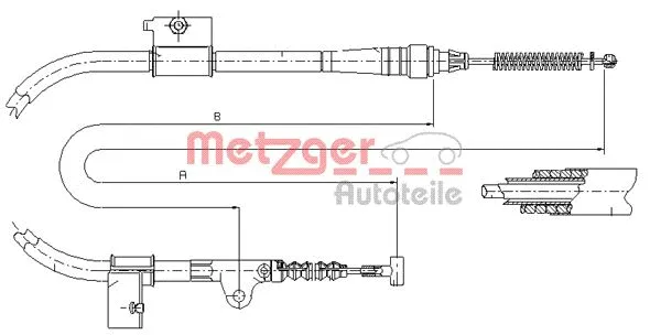 Cable Pull, parking brake (17.0333)