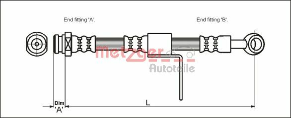 Brake Hose (4110431)