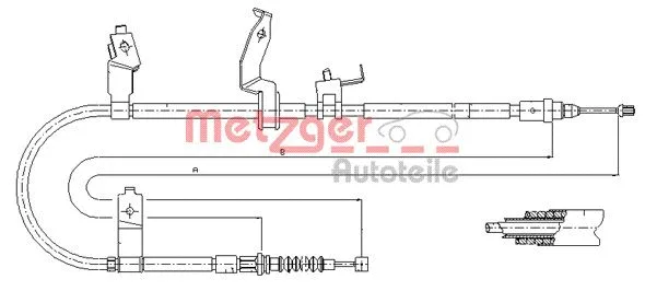 Cable Pull, parking brake (17.0585)