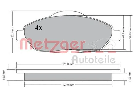 Brake Pad Set, disc brake