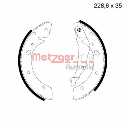 Brake Shoe Set (MG 708)