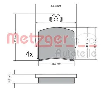 Brake Pad Set, disc brake