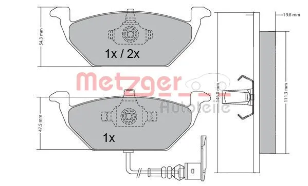 Brake Pad Set, disc brake