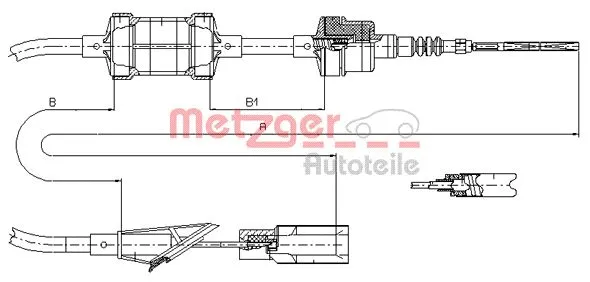 Cable Pull, clutch control (412.11)