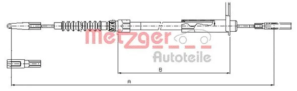 Cable Pull, parking brake (10.9456)