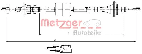 Cable Pull, clutch control (11.2912)