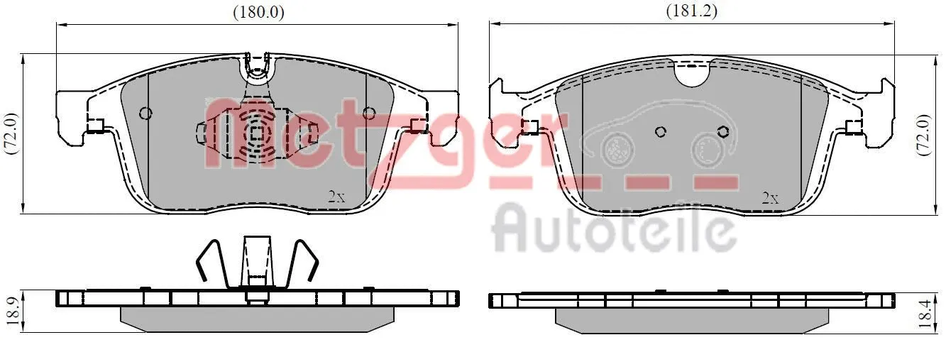Brake Pad Set, disc brake