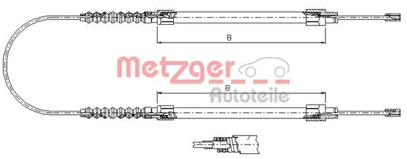 Cable Pull, parking brake (1171.8)