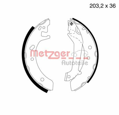 Brake Shoe Set (MG 580)