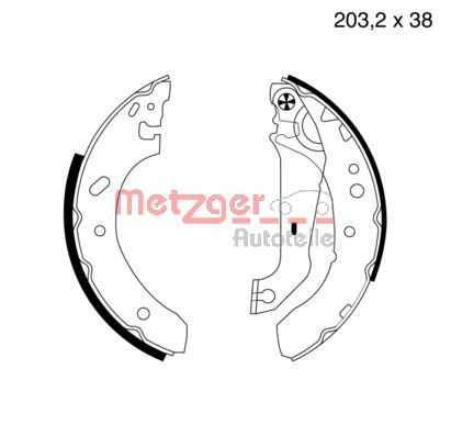 Brake Shoe Set (MG 639)