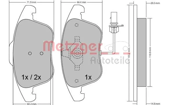 Brake Pad Set, disc brake