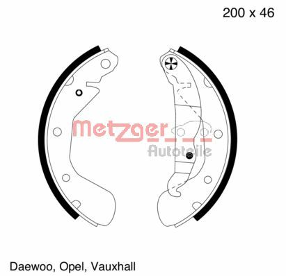 Brake Shoe Set (MG 564)