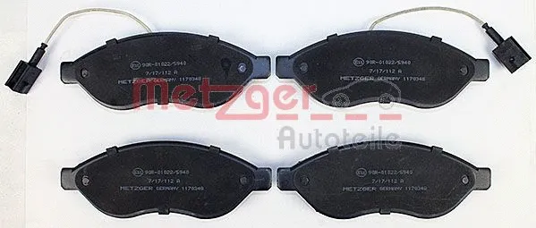 Brake Pad Set, disc brake (1170348)