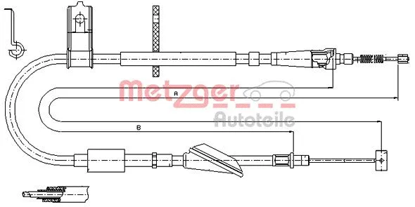 Cable Pull, parking brake (17.5046)