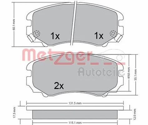 Brake Pad Set, disc brake