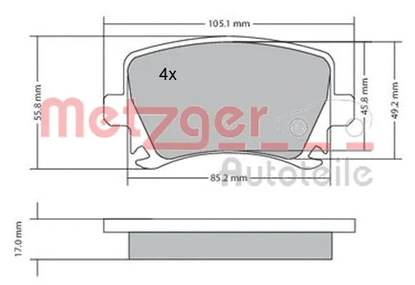 Brake Pad Set, disc brake