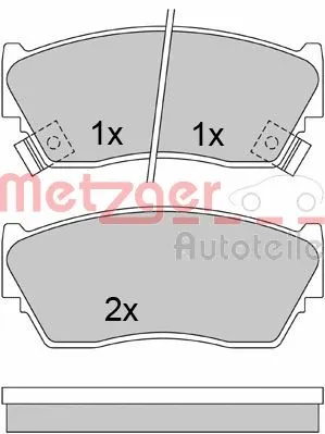 Brake Pad Set, disc brake (1170547)