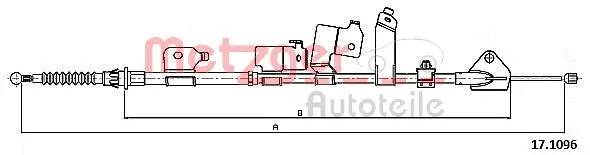 Cable Pull, parking brake (17.1096)