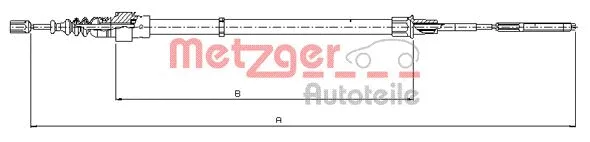 Cable Pull, parking brake (10.7406)