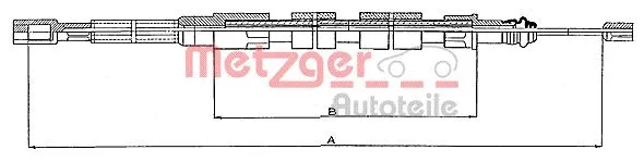 Cable Pull, parking brake (10.739)