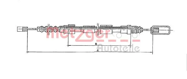 Cable Pull, parking brake (11.6765)