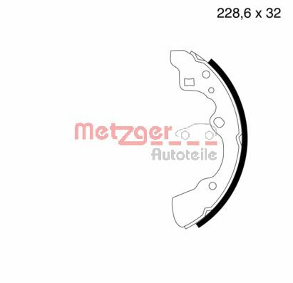 Brake Shoe Set (MG 525)