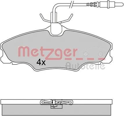 Brake Pad Set, disc brake (1170552)