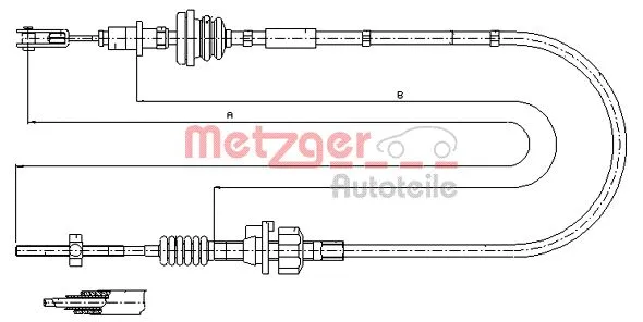 Cable Pull, clutch control (11.2255)