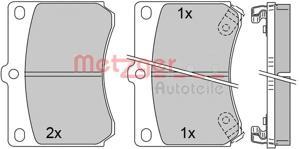 Brake Pad Set, disc brake (1170661)