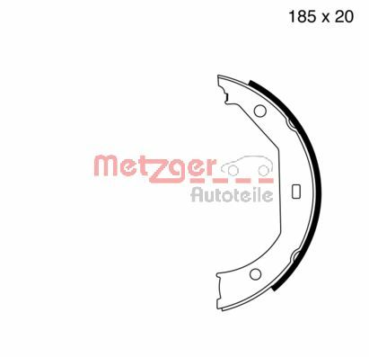 Brake Shoe Set, parking brake (MG 652)