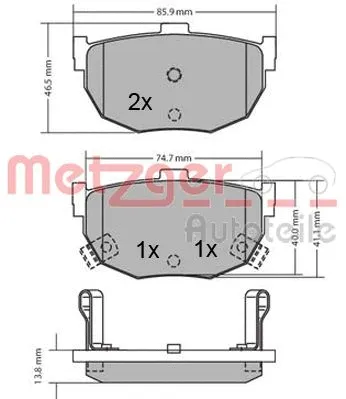 Brake Pad Set, disc brake