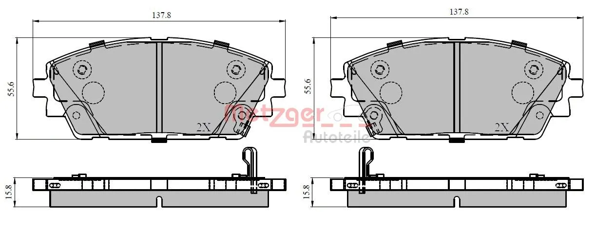 Brake Pad Set, disc brake (1170952)
